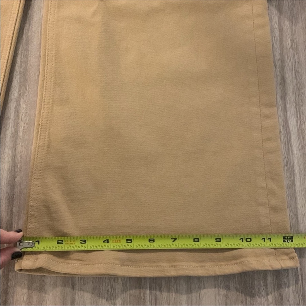MOTHER Women's Tan Wide-Leg Jeans - Picture 12 of 12